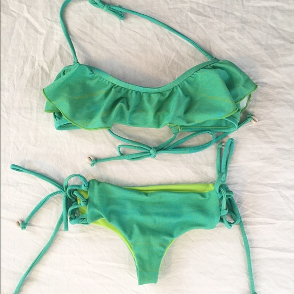 Sea foam green indie swim