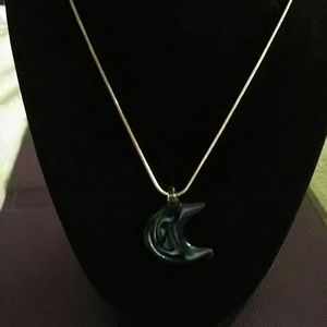 Lampwork glass drop necklace