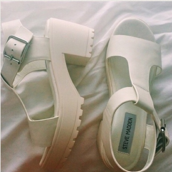 White Platform Sandals