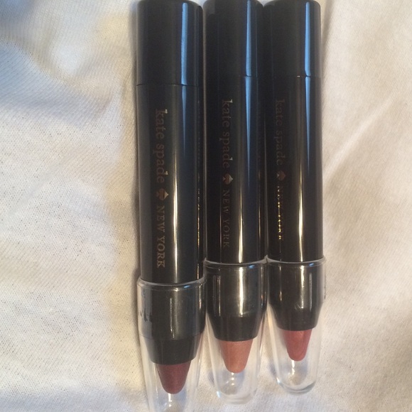 Authentic !! Kate Spade shimmer lip crayons. 3pk - Picture 3 of 4