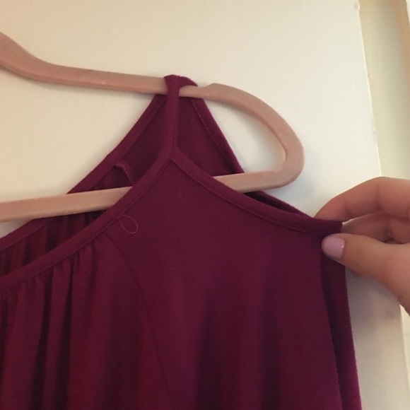 Pink cold shoulder shirt - Picture 3 of 3