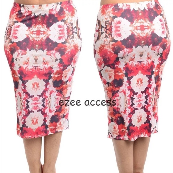 Plus size pencil fitted high waist skirt sexy new - Picture 2 of 4