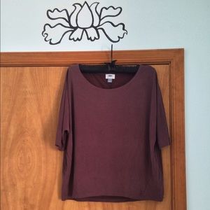 Old Navy Maroon Batwing Sleeve Top