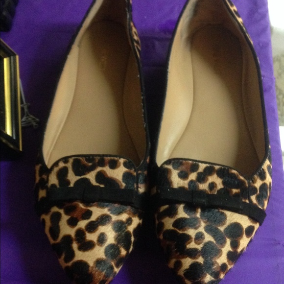 Nine West Leopard Flats Size 10.5