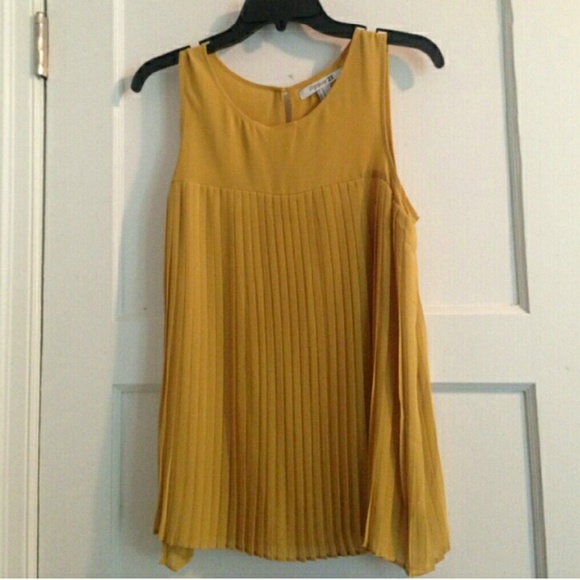Mustard yellow blouse