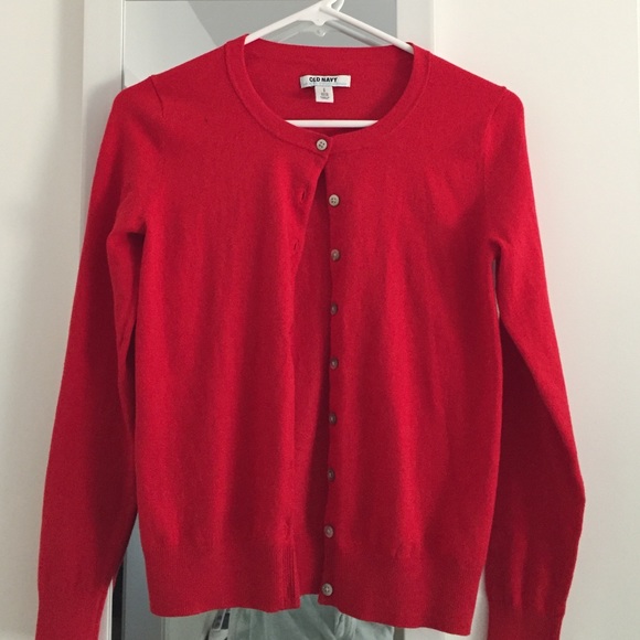 Never worn simple red cardigan