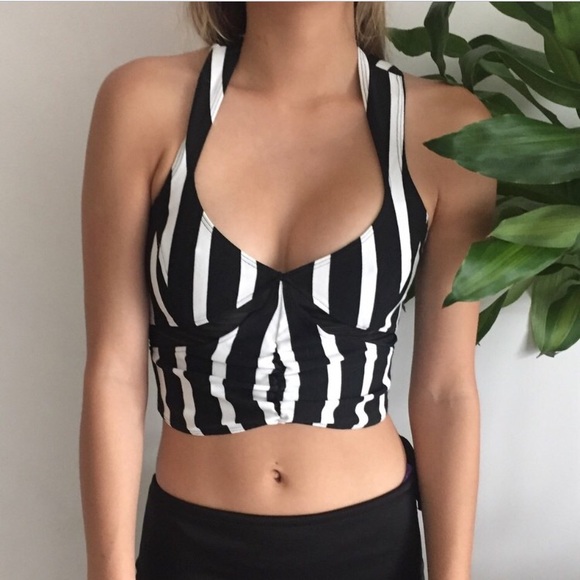 Movimento Tops - Movimento Apparel The Black II White Bustier
