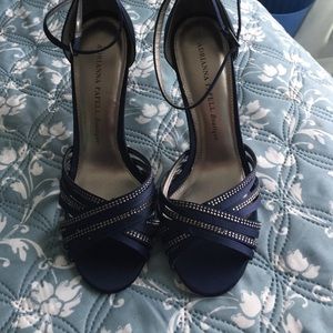 Navy studded shoes