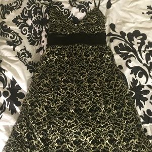 Black and silver formal dress