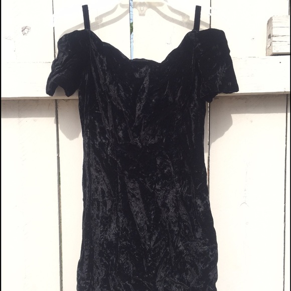 Vintage Velvet Black dress