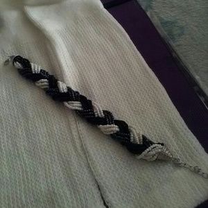 Black and white bracelet