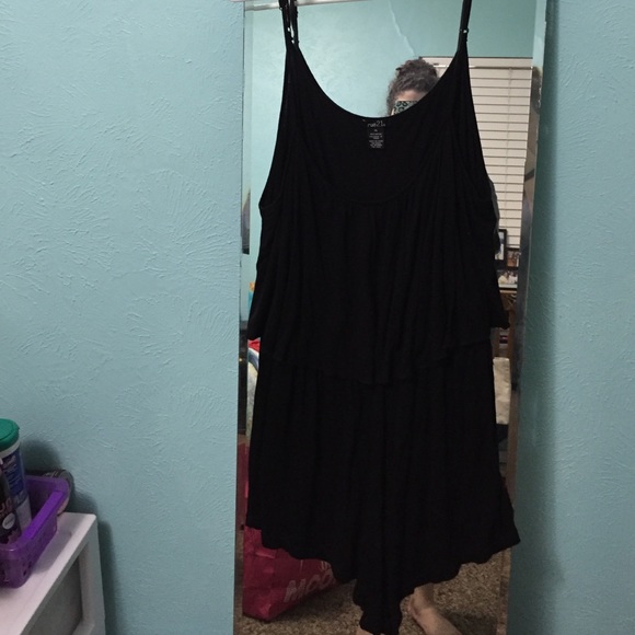 Black Flowy Romper