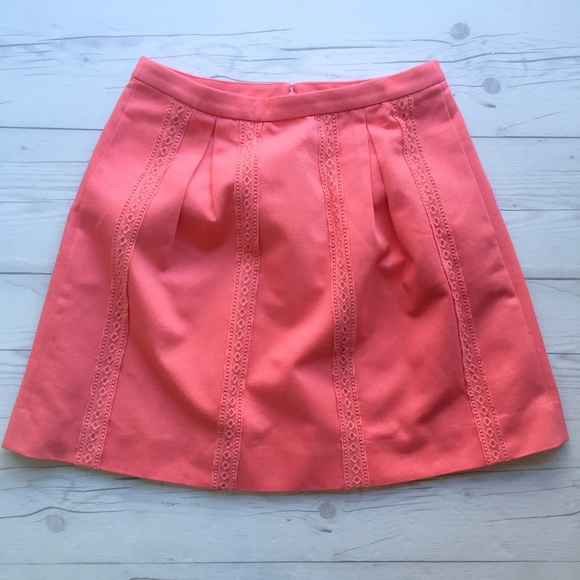 NWOT JCrew Skirt with Lace Panels - Picture 4 of 4