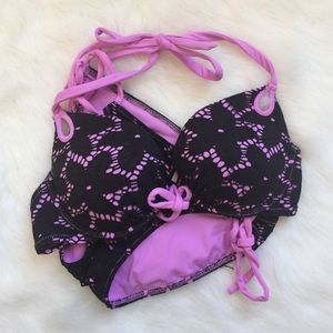 VS gorgeous push-up halter bikini with bottoms