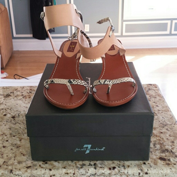 Snake Print Heeled Sandals