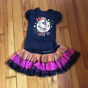 Girls Hello Kitty Halloween outfit