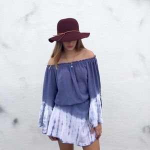 Off the Shoulder Bell Sleeve Boho Tunic