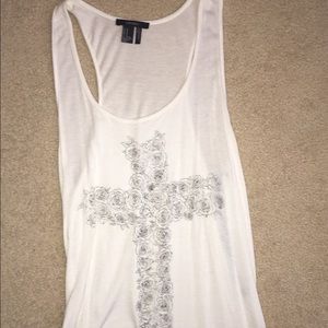 Forever 21 Flower Cross Tank