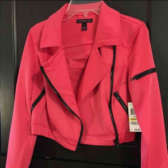 Material Girl Electric Pink BlazerCrop - Picture 4 of 4