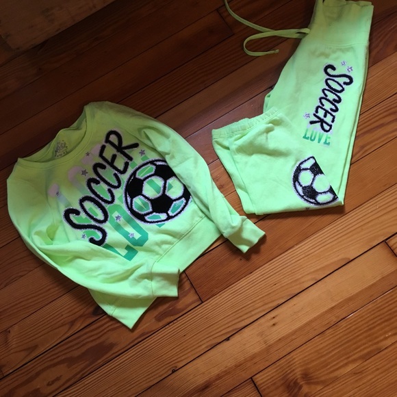 Girls Justice sweat outfit soccer