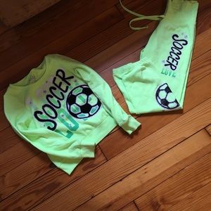 Girls Justice sweat outfit soccer