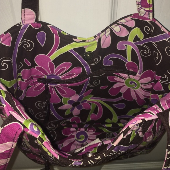 Vera Bradley Purple Punch Tote - Picture 3 of 4