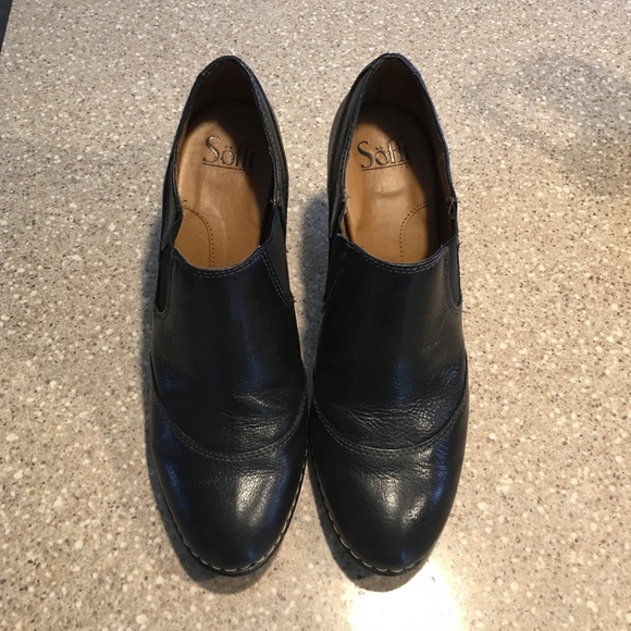 Sofft Black Leather Bootie