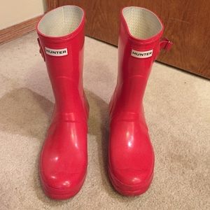 Red Hunter Boots