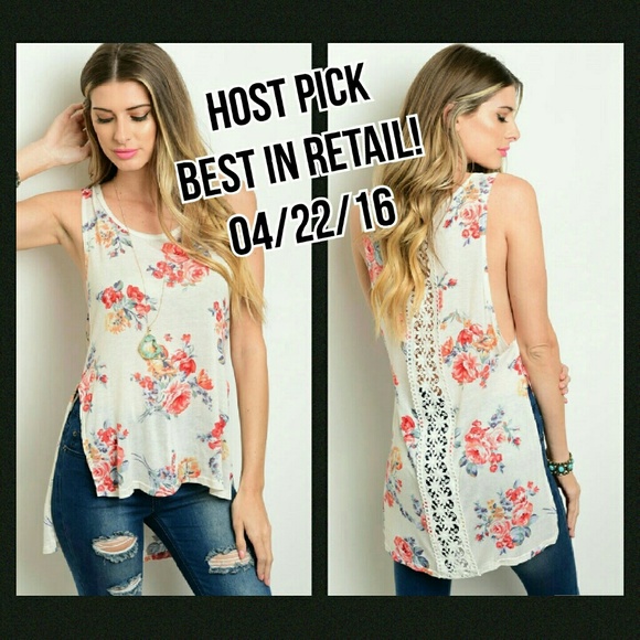 Tops - 🔴Clearance! Lowest🔴🔺LAST ONE!🔻Floral Tank