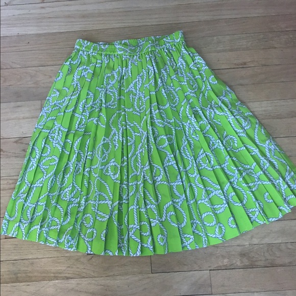 Vintage DVF silk pleated skirt NWT