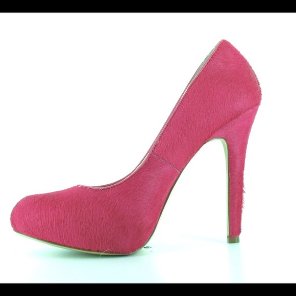 INC International Concepts Hot Pink Calf Hair Pump
