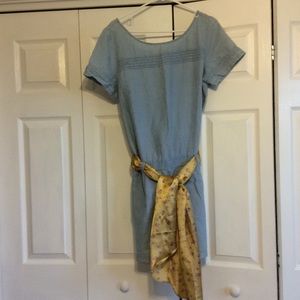 Denim short sleeved Romper from the Loft