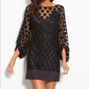 Reduced - Polka Dot Lace Shift Dress
