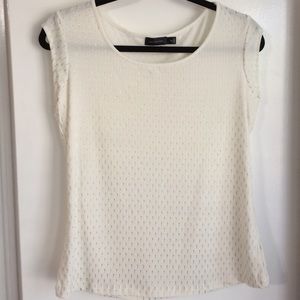 Limited size XS cream and gold blouse.