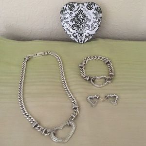 📿Brighton reversible heart set📿