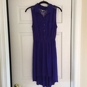 Purple Lace Back Dress