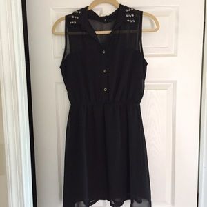 Modcloth Black Studded Dress