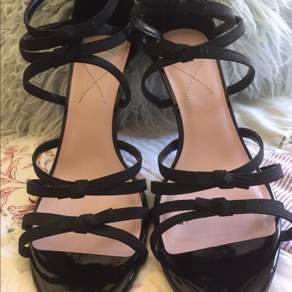 Black sexy strappy sandals