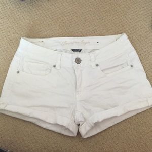 American eagle white shorts