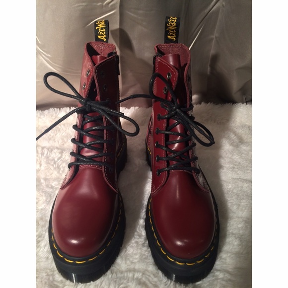 Maroon Platform Dr. Martens