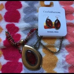 Croft & Barrow Statement Necklace & Earrings - NWT