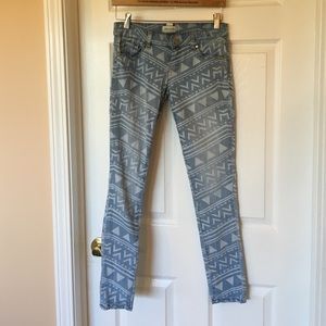 Forever 21 size 24 Printed Skinny Jeans