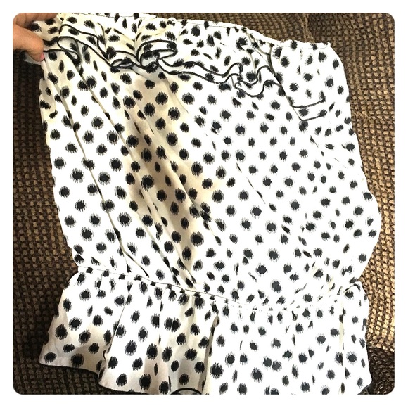 Polka dot tube top