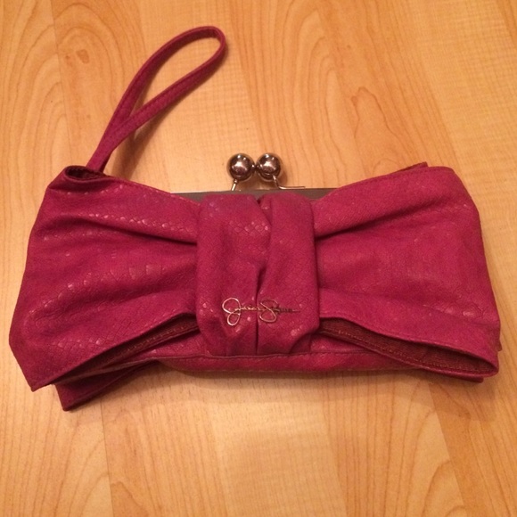 Jessica Simpson bow clutch/wristlet