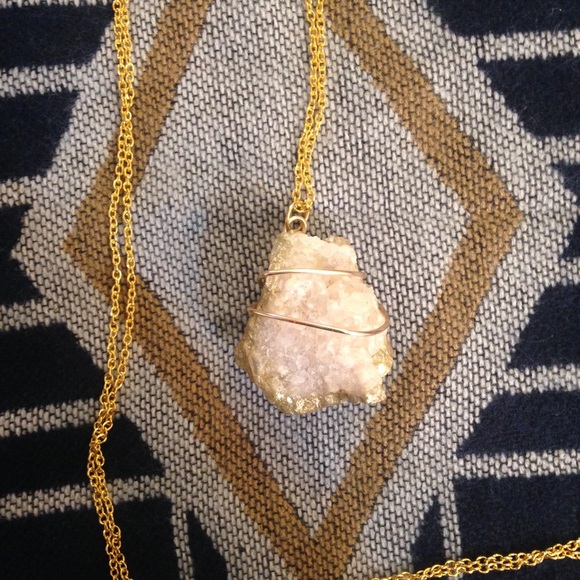 Natural Crystal Stone Necklace