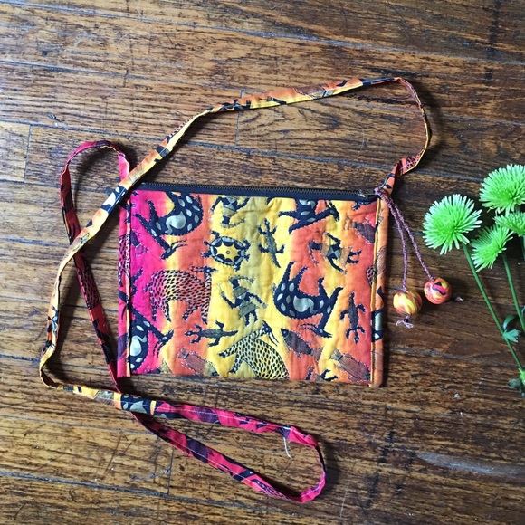 African print purse