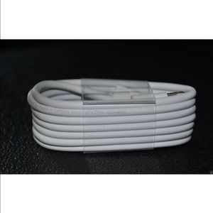 Original Apple cables

Charger and data cable