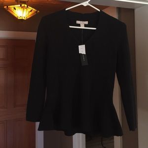 Black Banana Republic peplum sweater