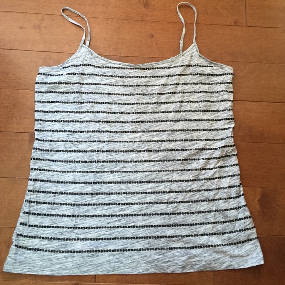 LOFT Tops - Sequin Striped Cami