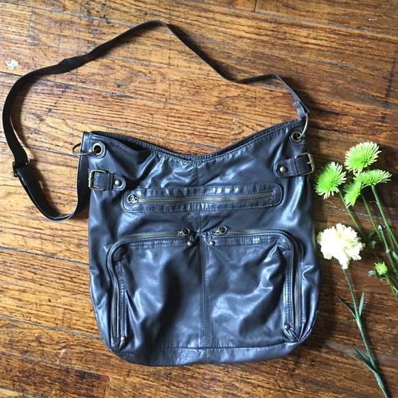 Mossimo charcoal gray purse / sack